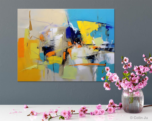 Simple Modern Abstract Art, Hand Painted Canvas Art, Original Wall Art Paintings, Modern Paintings for Living Room, Buy Paintings Online-artworkcanvas