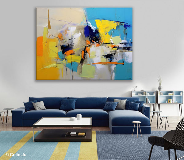 Simple Modern Abstract Art, Hand Painted Canvas Art, Original Wall Art Paintings, Modern Paintings for Living Room, Buy Paintings Online-artworkcanvas