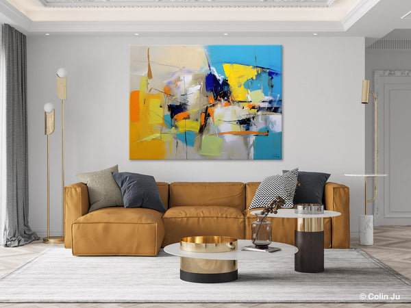 Simple Modern Abstract Art, Hand Painted Canvas Art, Original Wall Art Paintings, Modern Paintings for Living Room, Buy Paintings Online-artworkcanvas