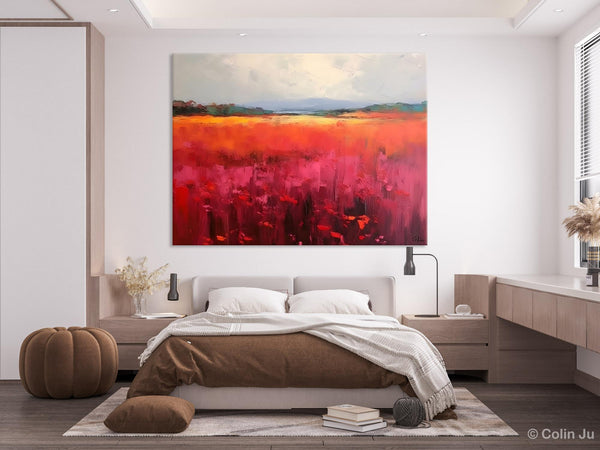 Landscape Paintings for Living Room, Landscape Canvas Paintings, Abstract Landscape Paintings, Original Modern Wall Art, Hand Painted Canvas Art-artworkcanvas
