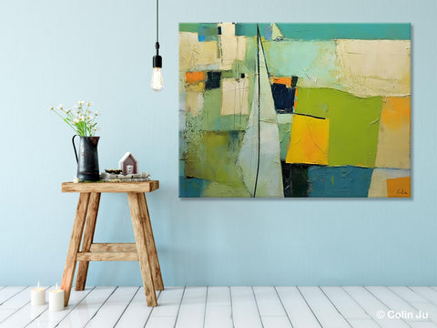 Bedroom Abstract Paintings, Original Abstract Art for Dining Room, Palette Knife Paintings, Large Acrylic Painting on Canvas, Hand Painted Canvas Art-artworkcanvas