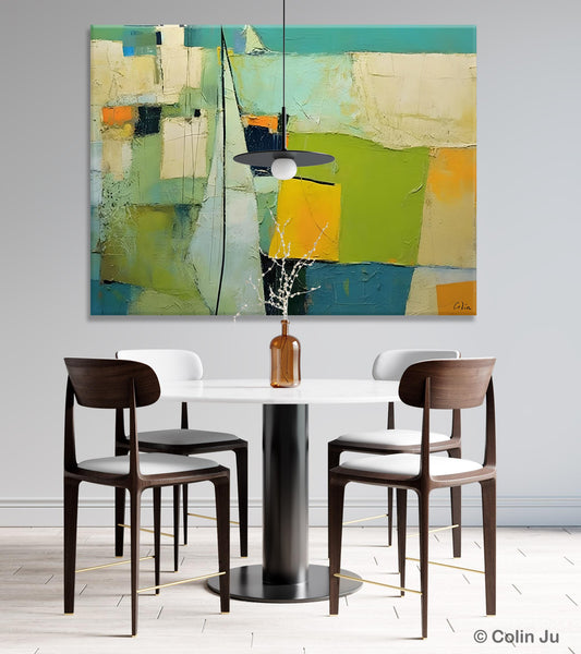 Bedroom Abstract Paintings, Original Abstract Art for Dining Room, Palette Knife Paintings, Large Acrylic Painting on Canvas, Hand Painted Canvas Art-artworkcanvas