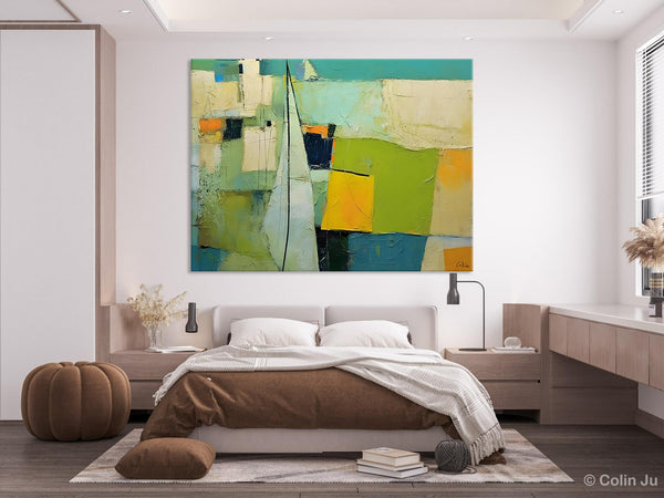 Bedroom Abstract Paintings, Original Abstract Art for Dining Room, Palette Knife Paintings, Large Acrylic Painting on Canvas, Hand Painted Canvas Art-artworkcanvas