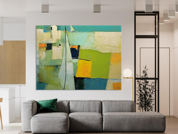 Bedroom Abstract Paintings, Original Abstract Art for Dining Room, Palette Knife Paintings, Large Acrylic Painting on Canvas, Hand Painted Canvas Art-artworkcanvas