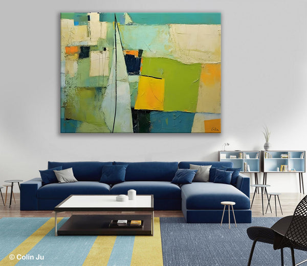 Bedroom Abstract Paintings, Original Abstract Art for Dining Room, Palette Knife Paintings, Large Acrylic Painting on Canvas, Hand Painted Canvas Art-artworkcanvas