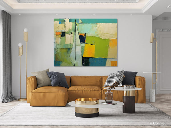 Bedroom Abstract Paintings, Original Abstract Art for Dining Room, Palette Knife Paintings, Large Acrylic Painting on Canvas, Hand Painted Canvas Art-artworkcanvas