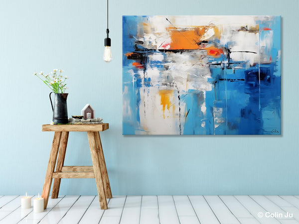 Abstract Paintings Behind Sofa, Acrylic Paintings for Bedroom, Hand Painted Canvas Art, Original Canvas Wall Art, Buy Paintings Online-artworkcanvas