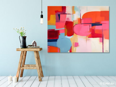 Acrylic Paintings Behind Sofa, Abstract Paintings for Bedroom, Original Hand Painted Canvas Art, Contemporary Canvas Wall Art, Buy Paintings Online-artworkcanvas