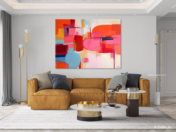 Acrylic Paintings Behind Sofa, Abstract Paintings for Bedroom, Original Hand Painted Canvas Art, Contemporary Canvas Wall Art, Buy Paintings Online-artworkcanvas