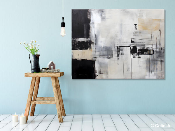 Modern Paintings for Bedroom, Living Room Wall Canvas Painting, Extra Large Abstract Artwork, Original Hand Painted Acrylic Painting-artworkcanvas