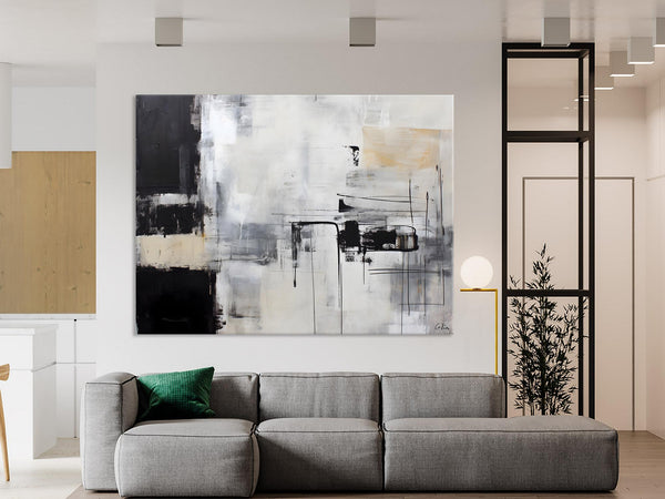 Modern Paintings for Bedroom, Living Room Wall Canvas Painting, Extra Large Abstract Artwork, Original Hand Painted Acrylic Painting-artworkcanvas