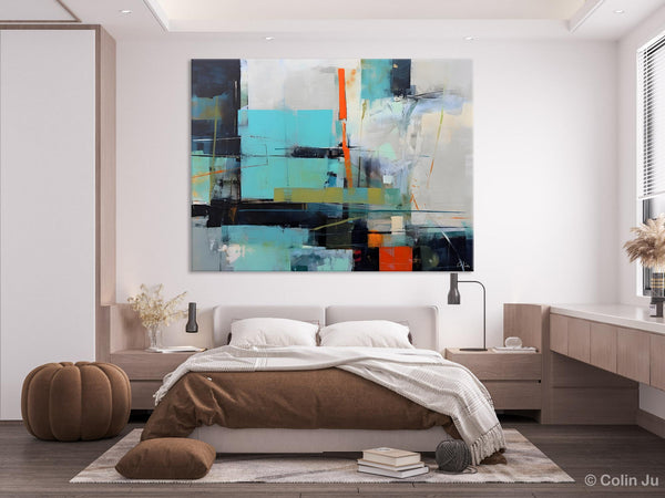 Contemporary Canvas Artwork, Large Modern Acrylic Painting, Abstract Wall Art for Dining Room, Original Hand Painted Wall Art Paintings-artworkcanvas