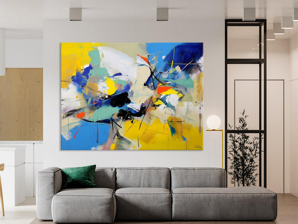 Living Room Wall Art Ideas, Original Modern Wall Art Paintings, Modern Paintings for Bedroom, Buy Paintings Online, Oversized Canvas Painting for Sale-artworkcanvas