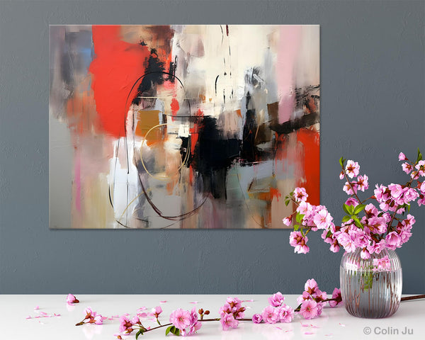 Large Wall Art Paintings Behind Sofa, Acrylic Paintings on Canvas, Original Acrylic Paintings, Modern Canvas Paintings, Hand Painted Canvas Art-artworkcanvas