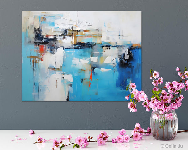 Hand Painted Acrylic Painting, Abstract Wall Painting for Living Room, Modern Contemporary Artwork, Original Acrylic Paintings for Dining Room-artworkcanvas