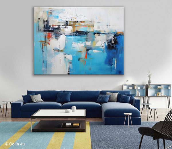 Hand Painted Acrylic Painting, Abstract Wall Painting for Living Room, Modern Contemporary Artwork, Original Acrylic Paintings for Dining Room-artworkcanvas