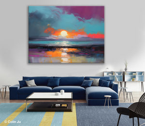 Contemporary Wall Art Paintings, Abstract Landscape Paintings for Living Room, Landscape Canvas Art, Large Acrylic Paintings on Canvas-artworkcanvas