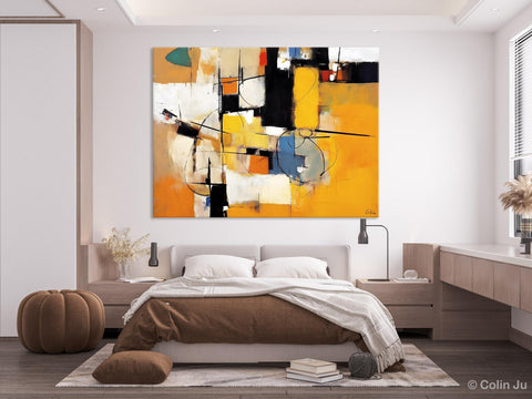 Acrylic Abstract Painting Behind Sofa, Large Original Painting on Canvas, Acrylic Painting for Sale, Living Room Wall Art Paintings, Buy Paintings Online-artworkcanvas