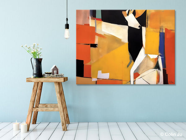 Extra Large Paintings for Living Room, Hand Painted Wall Art Paintings, Original Abstract Acrylic Painting, Abstract Wall Art for Dining Room-artworkcanvas