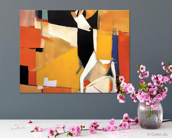 Extra Large Paintings for Living Room, Hand Painted Wall Art Paintings, Original Abstract Acrylic Painting, Abstract Wall Art for Dining Room-artworkcanvas