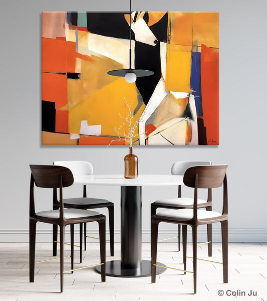 Extra Large Paintings for Living Room, Hand Painted Wall Art Paintings, Original Abstract Acrylic Painting, Abstract Wall Art for Dining Room-artworkcanvas