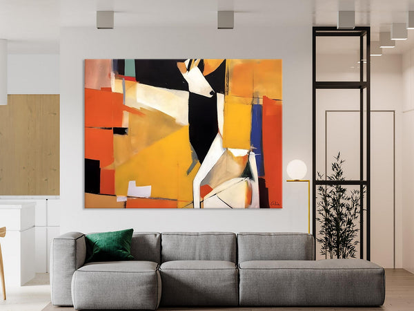 Extra Large Paintings for Living Room, Hand Painted Wall Art Paintings, Original Abstract Acrylic Painting, Abstract Wall Art for Dining Room-artworkcanvas