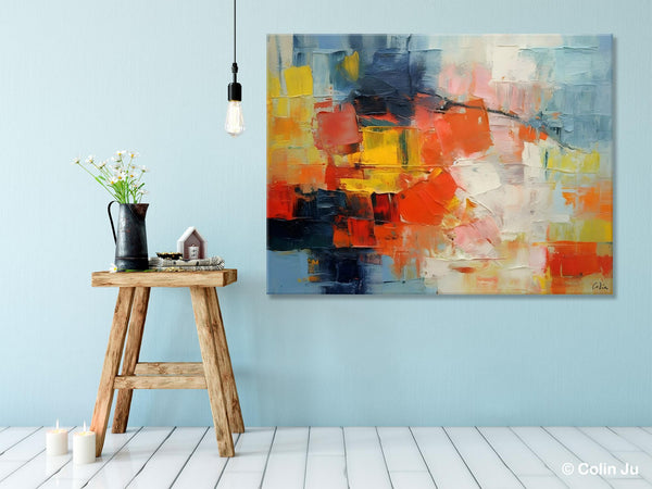 Simple Abstract Painting for Dining Room, Modern Paintings for Living Room, Original Contemporary Modern Art Paintings, Bedroom Wall Art Ideas-artworkcanvas