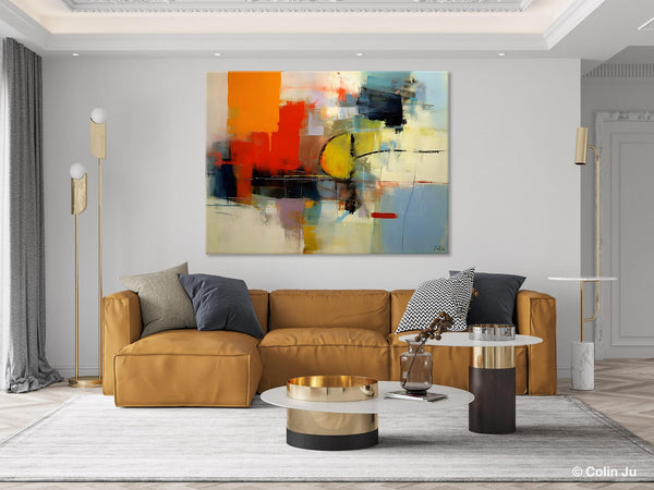 Acrylic Painting for Bedroom, Modern Canvas Painting, Palette Knife Artwork, Original Abstract Acrylic Paintings, Hand Painted Canvas Art-artworkcanvas