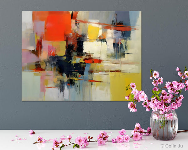 Large Acrylic Painting, Huge Paintings for Living Room, Hand Painted Wall Art Painting, Original Modern Canvas Artwork-artworkcanvas