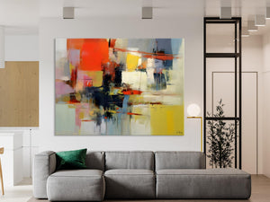 Large Acrylic Painting, Huge Paintings for Living Room, Hand Painted Wall Art Painting, Original Modern Canvas Artwork-artworkcanvas