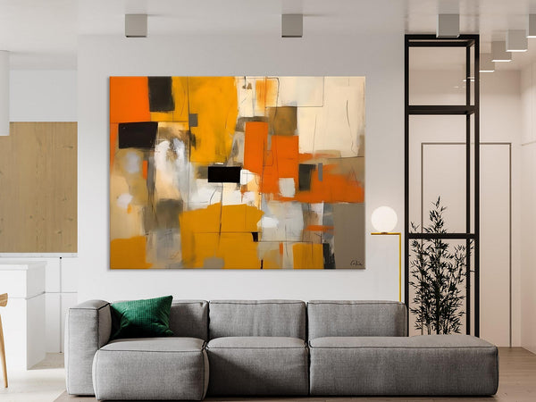 Acrylic Wall Art Painting, Acrylic Paintings for Living Room, Hand Painted Wall Painting, Simple Modern Art, Large Original Abstract Paintings-artworkcanvas