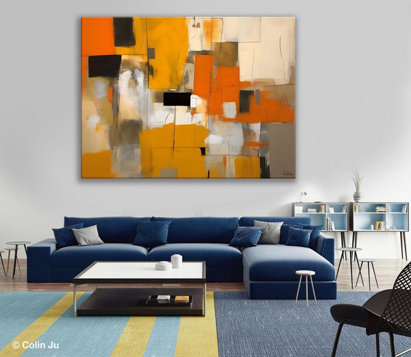 Acrylic Wall Art Painting, Acrylic Paintings for Living Room, Hand Painted Wall Painting, Simple Modern Art, Large Original Abstract Paintings-artworkcanvas