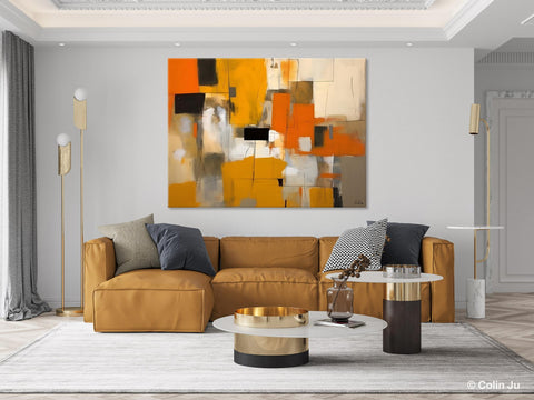 Acrylic Wall Art Painting, Acrylic Paintings for Living Room, Hand Painted Wall Painting, Simple Modern Art, Large Original Abstract Paintings-artworkcanvas