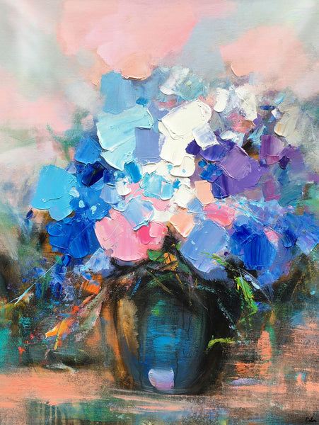 Flower Painting, Sill Life Art, Original Painting, Large Art, Canvas Art, Wall Art, Canvas Artwork, Canvas Painting, Framed Art-artworkcanvas