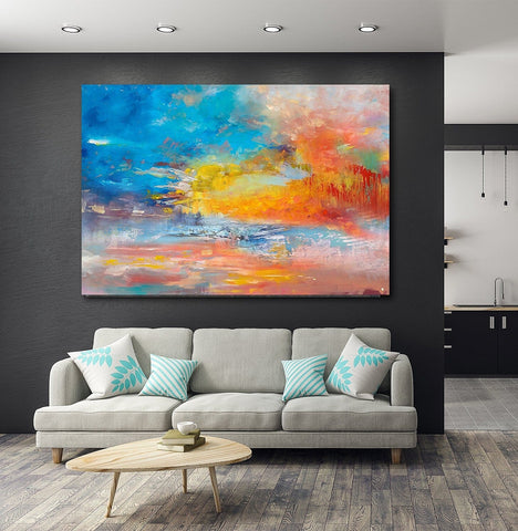 Large Paintings for Living Room, Buy Paintings Online, Wall Art Paintings for Bedroom, Simple Modern Art, Simple Abstract Art-artworkcanvas