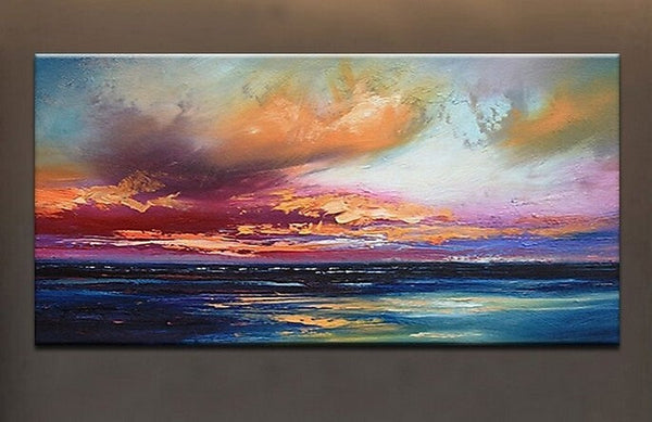 Abstract Landscape Paintings, Contemporary Wall Art Paintings, Simple Modern Paintings for Living Room-artworkcanvas