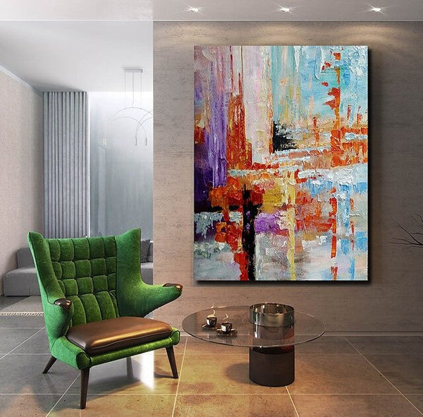 Simple Modern Art, Extra Large Wall Art Paintings, Simple Abstract Painting, Large Paintings for Bedroom-artworkcanvas