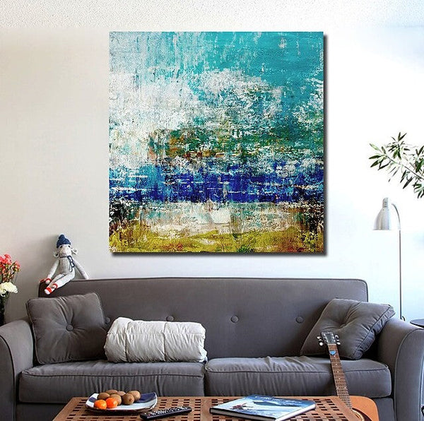 Acrylic Paintings for Bedroom, Living Room Canvas Painting, Large Abstract Paintings, Contemporary Modern Artwork, Simple Canvas Painting-artworkcanvas