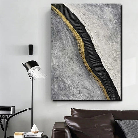 Bedroom Wall Art Ideas, Black Abstract Painting, Acrylic Canvas Paintings for Living Room, Simple Wall Art Ideas, Buy Paintings Online-artworkcanvas