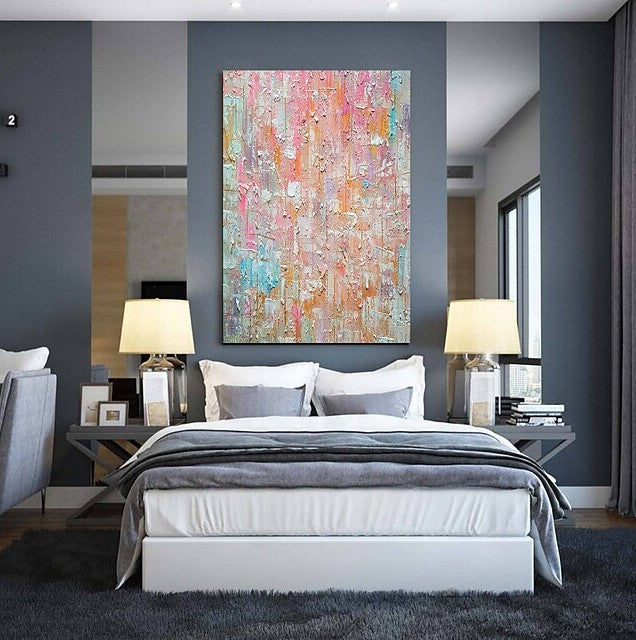 Large Paintings for Dining Room, Acrylic Painting on Canvas, Wall Art Paintings for Bedroom, Simple Modern Art, Simple Abstract Art-artworkcanvas