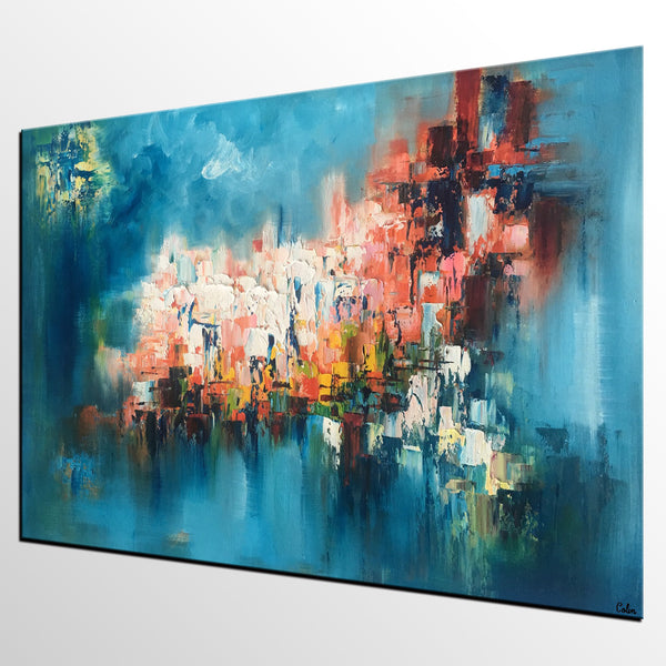 Contemporary Art, Abstract Impasto Art, Heavy Texture Oil Painting, Large Original Art-artworkcanvas