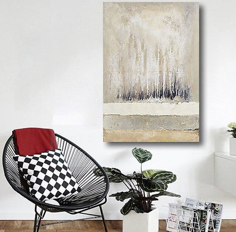 Abstract Landscape Painting, Forest Tree Painting, Canvas Painting Landscape, Paintings for Living Room, Simple Modern Acrylic Paintings,-artworkcanvas