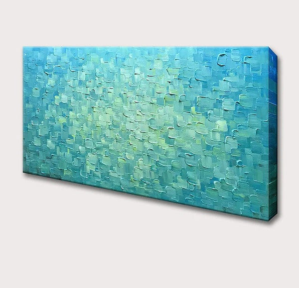 Modern Paintings for Living Room, Large Acrylic Paintings for Bedroom, Simple Wall Art Paintings, Impasto Artwork, Blue Abstract Paintings-artworkcanvas