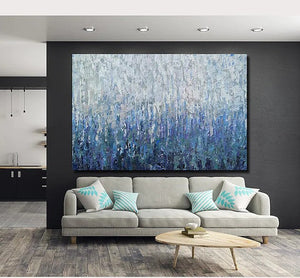 Simple Painting Ideas for Bedroom, Palette Knife Paintings, Hand Painted Canvas Art, Modern Paintings for Living Room-artworkcanvas