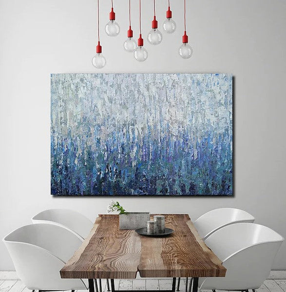 Simple Painting Ideas for Bedroom, Palette Knife Paintings, Hand Painted Canvas Art, Modern Paintings for Living Room-artworkcanvas