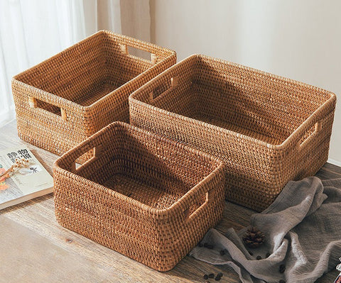 Storage Basket for Shelves, Rectangle Storage Basket for Toys, Storage Baskets for Bathroom, Kitchen Storage Baskets-artworkcanvas