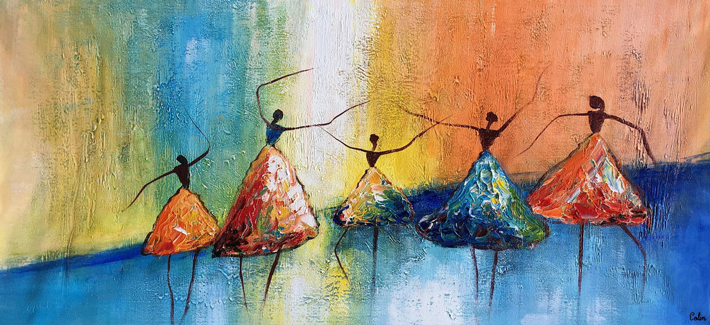 Abstract Acrylic Paintings, Ballet Dancer Painting, Canvas Painting fo – Art  Painting Canvas