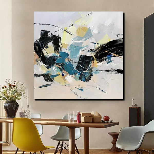 Bedroom Abstract Paintings, Simple Modern Paintings, Abstract Contemporary Art, Large Painting for Sale, Hand Painted Canvas Art-artworkcanvas