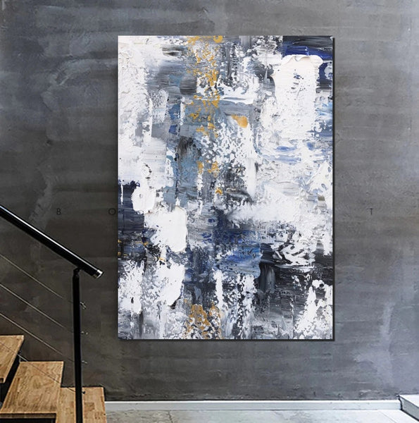 Large Painting Behind Couch, Buy Abstract Painting Online, Living Room Wall Art Paintings, Acrylic Abstract Paintings Behind Sofa, Simple Modern Art-artworkcanvas