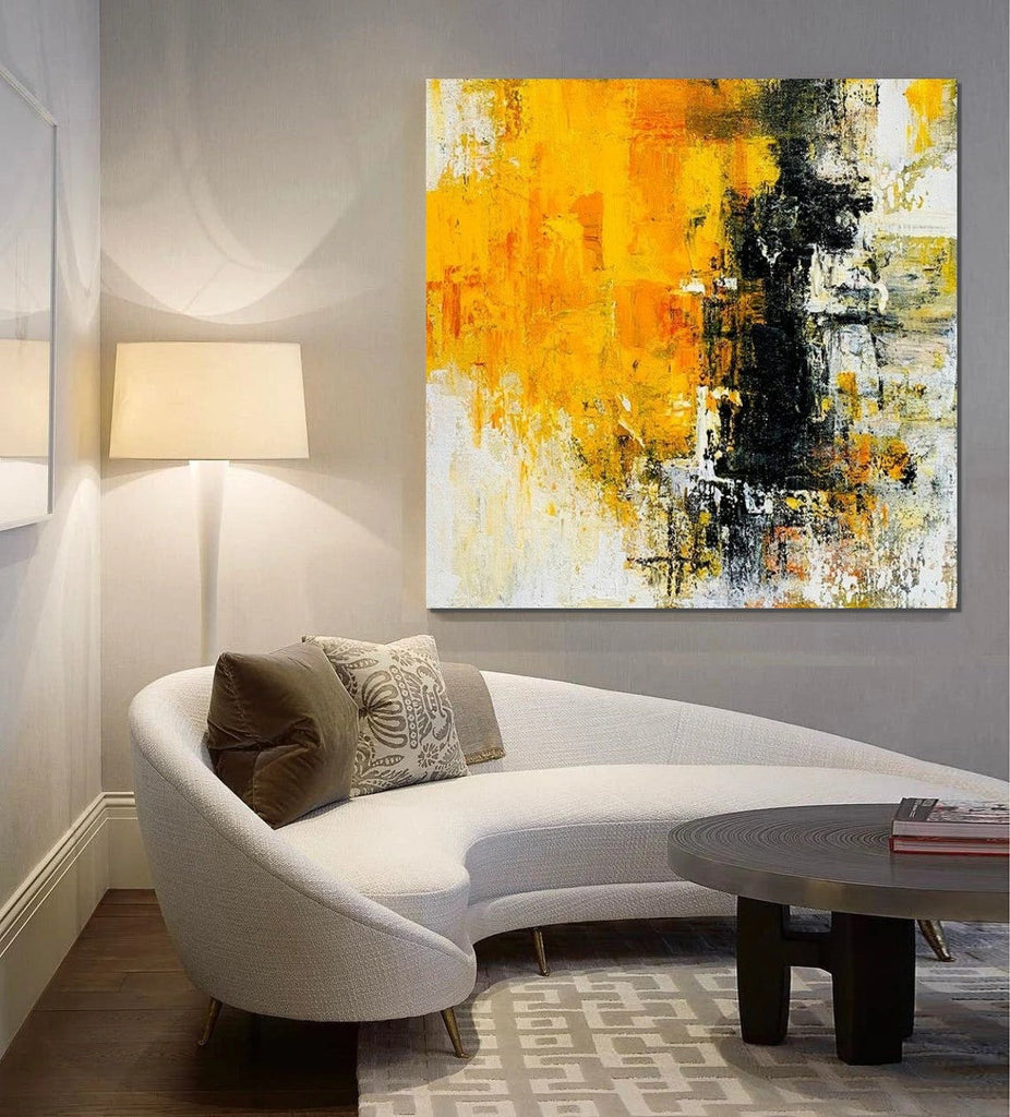 Abstract Acrylic Paintings for Living Room, Modern Contemporary